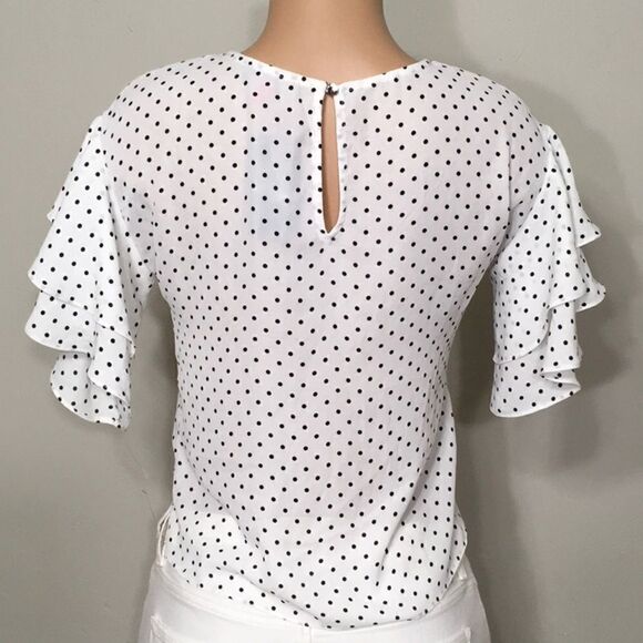 Vince Camuto polka dot shirt. NWT - Picture 5 of 8